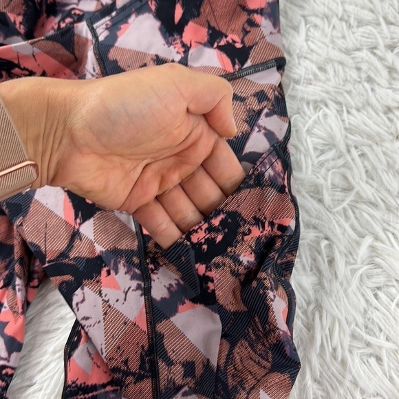 Lululemon Fast & Free 7/8 Tight II 25" Translucence Alpine White Multi - Picture 4 of 6